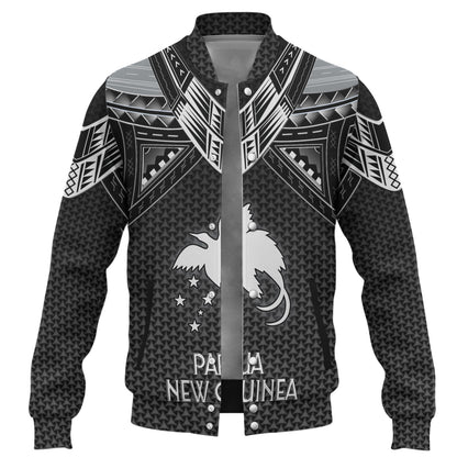 Papua New Guinea Custom Personalised Baseball Jacket Polynesian Tribal Tattoo