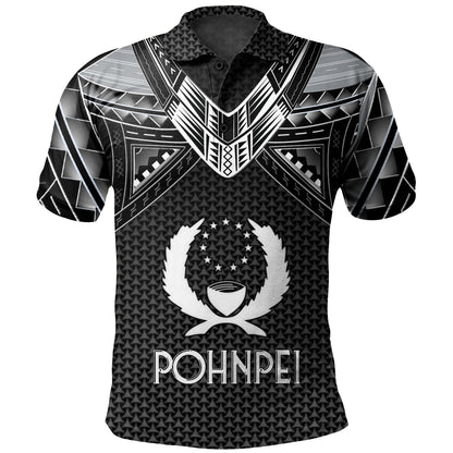 Pohnpei State Custom Personalised  Polo Shirt Polynesian Tribal Tattoo