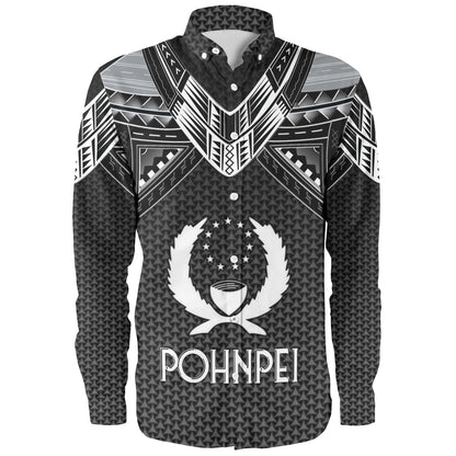Pohnpei State Custom Personalised Long Sleeve Shirt Polynesian Tribal Tattoo