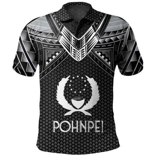 Pohnpei State Custom Personalised  Polo Shirt Polynesian Tribal Tattoo