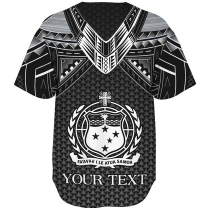 Samoa Custom Personalised Baseball Shirt Polynesian Tribal Tattoo
