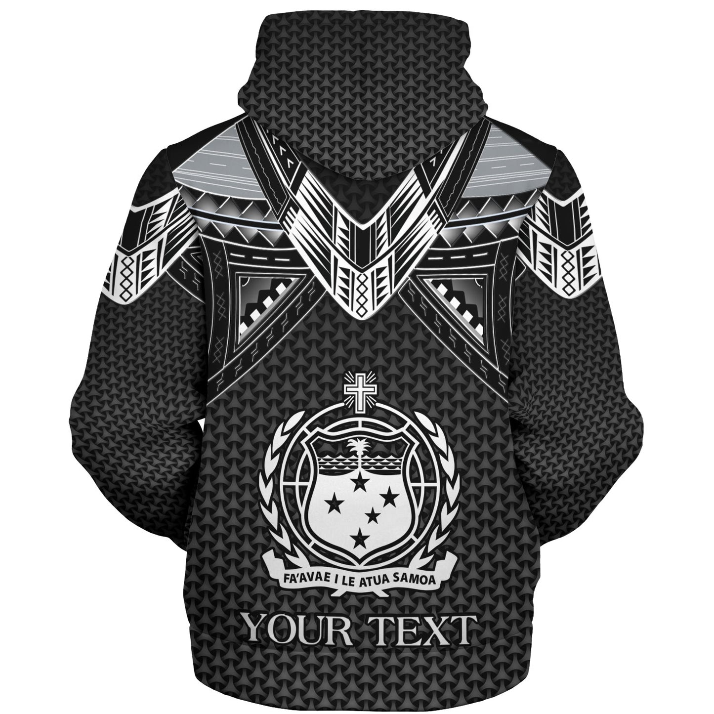 Samoa Custom Personalised Sherpa Hoodie Polynesian Tribal Tattoo