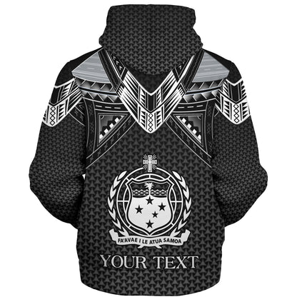 Samoa Custom Personalised Sherpa Hoodie Polynesian Tribal Tattoo