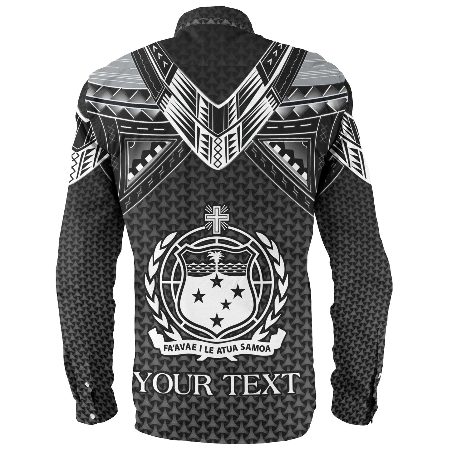 Samoa Custom Personalised Long Sleeve Shirt Polynesian Tribal Tattoo