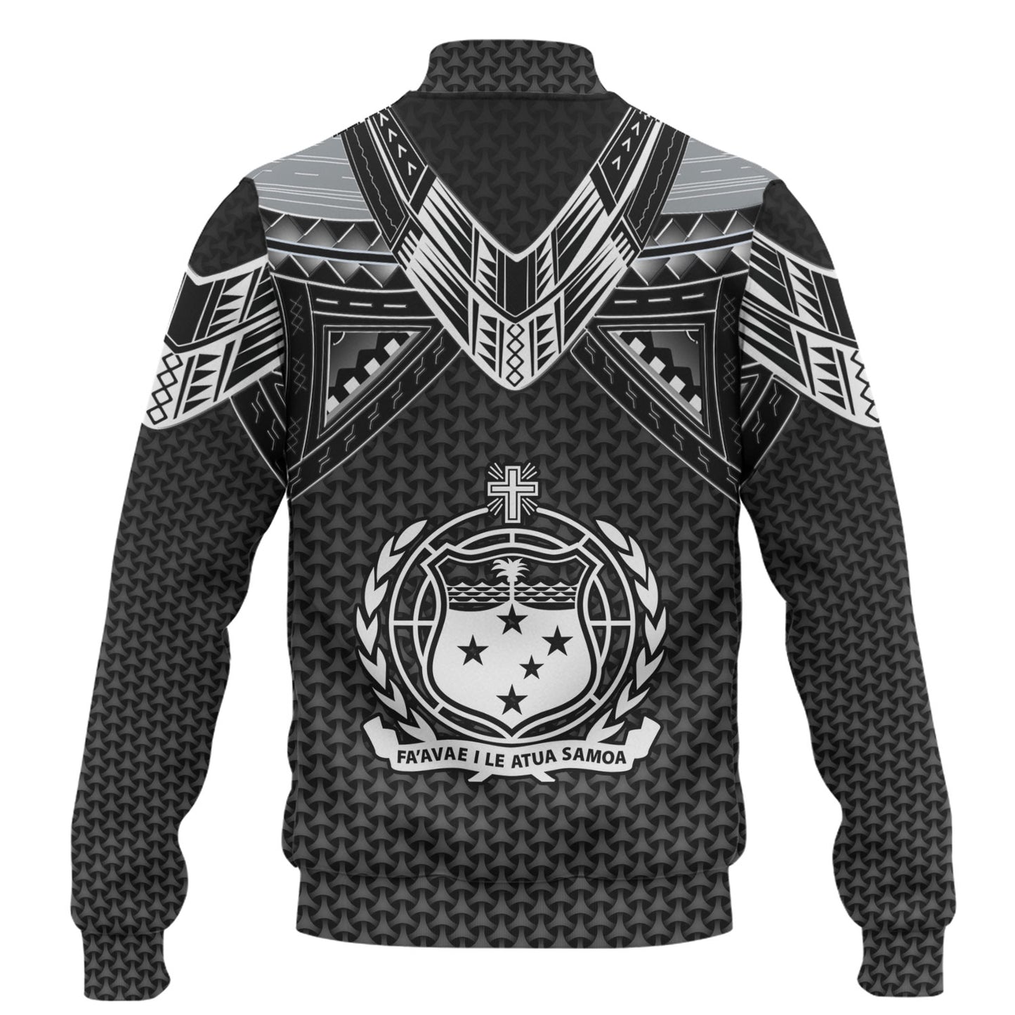 Samoa Custom Personalised Baseball Jacket Polynesian Tribal Tattoo