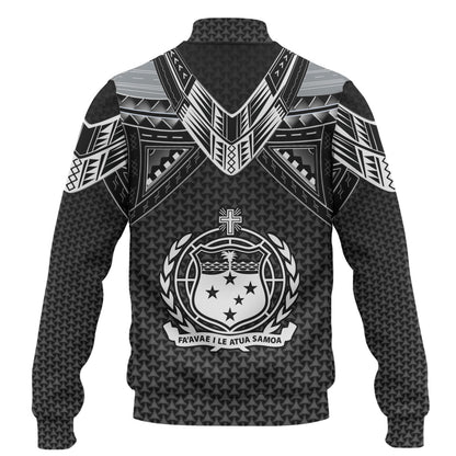 Samoa Custom Personalised Baseball Jacket Polynesian Tribal Tattoo