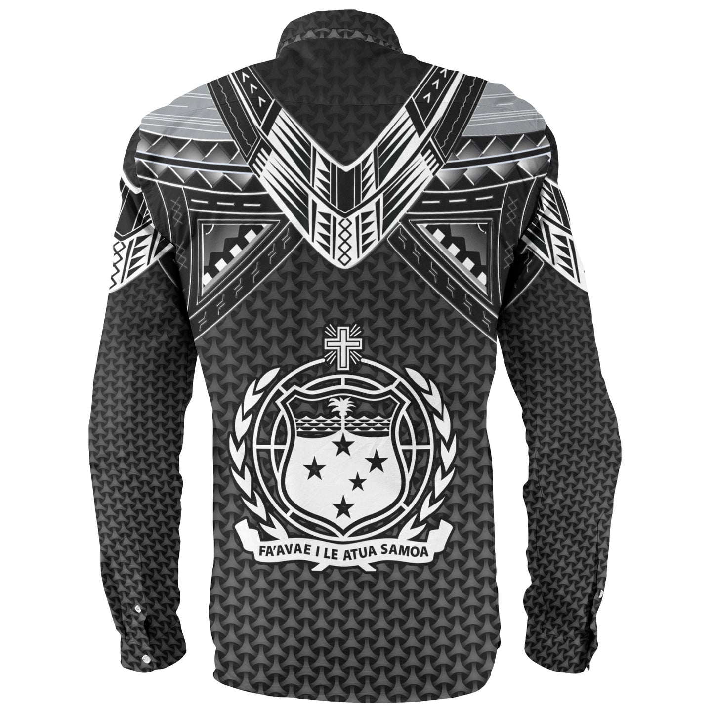 Samoa Custom Personalised Long Sleeve Shirt Polynesian Tribal Tattoo