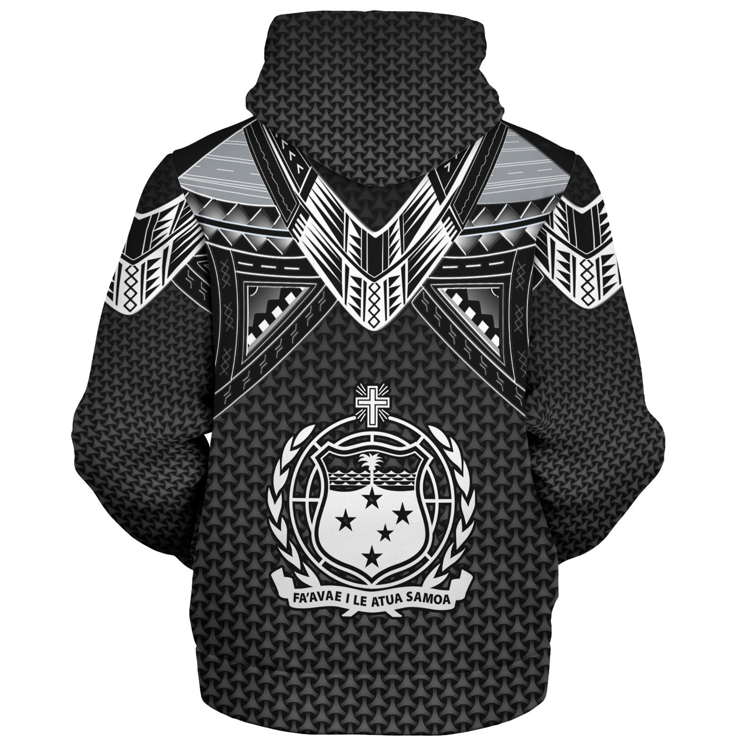 Samoa Custom Personalised Sherpa Hoodie Polynesian Tribal Tattoo