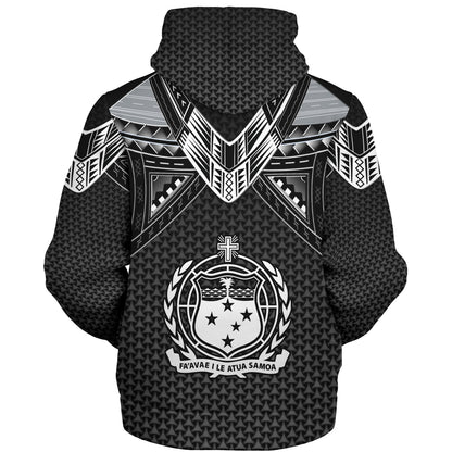 Samoa Custom Personalised Sherpa Hoodie Polynesian Tribal Tattoo
