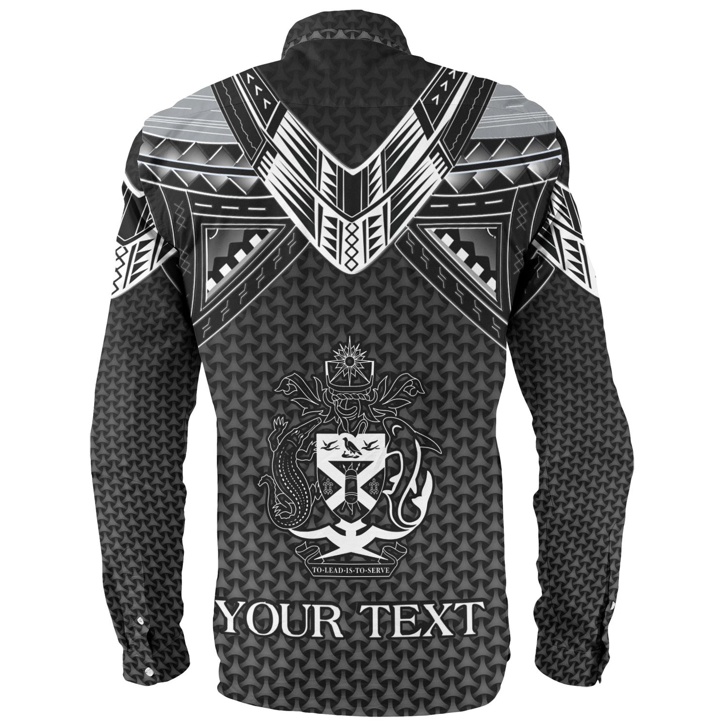 Solomon Islands Custom Personalised Long Sleeve Shirt Polynesian Tribal Tattoo
