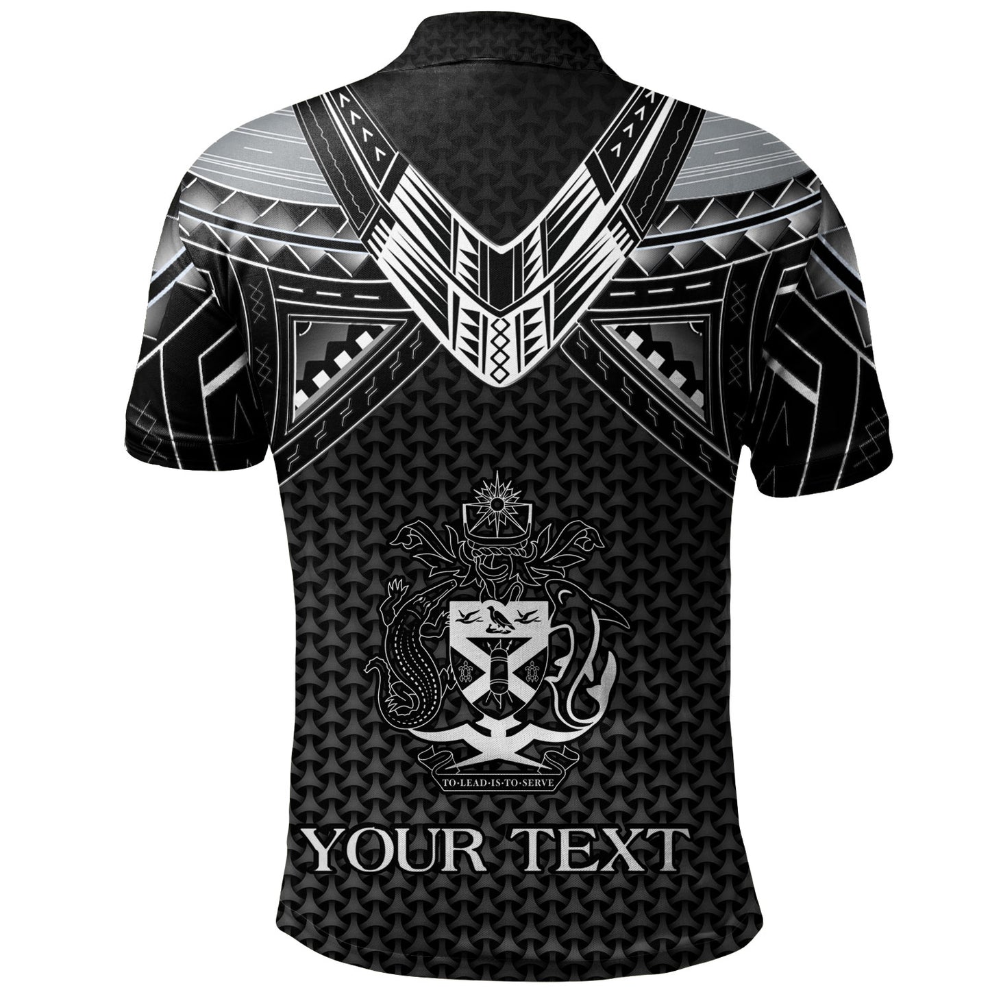 Solomon Islands Custom Personalised Polo Shirt Polynesian Tribal Tattoo