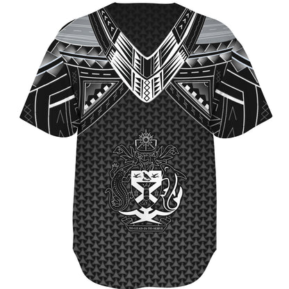 Solomon Islands Custom Personalised Baseball Shirt Polynesian Tribal Tattoo