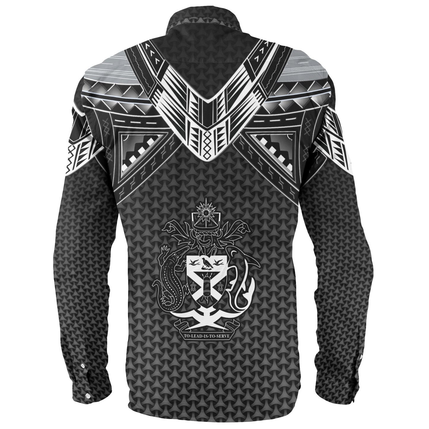 Solomon Islands Custom Personalised Long Sleeve Shirt Polynesian Tribal Tattoo