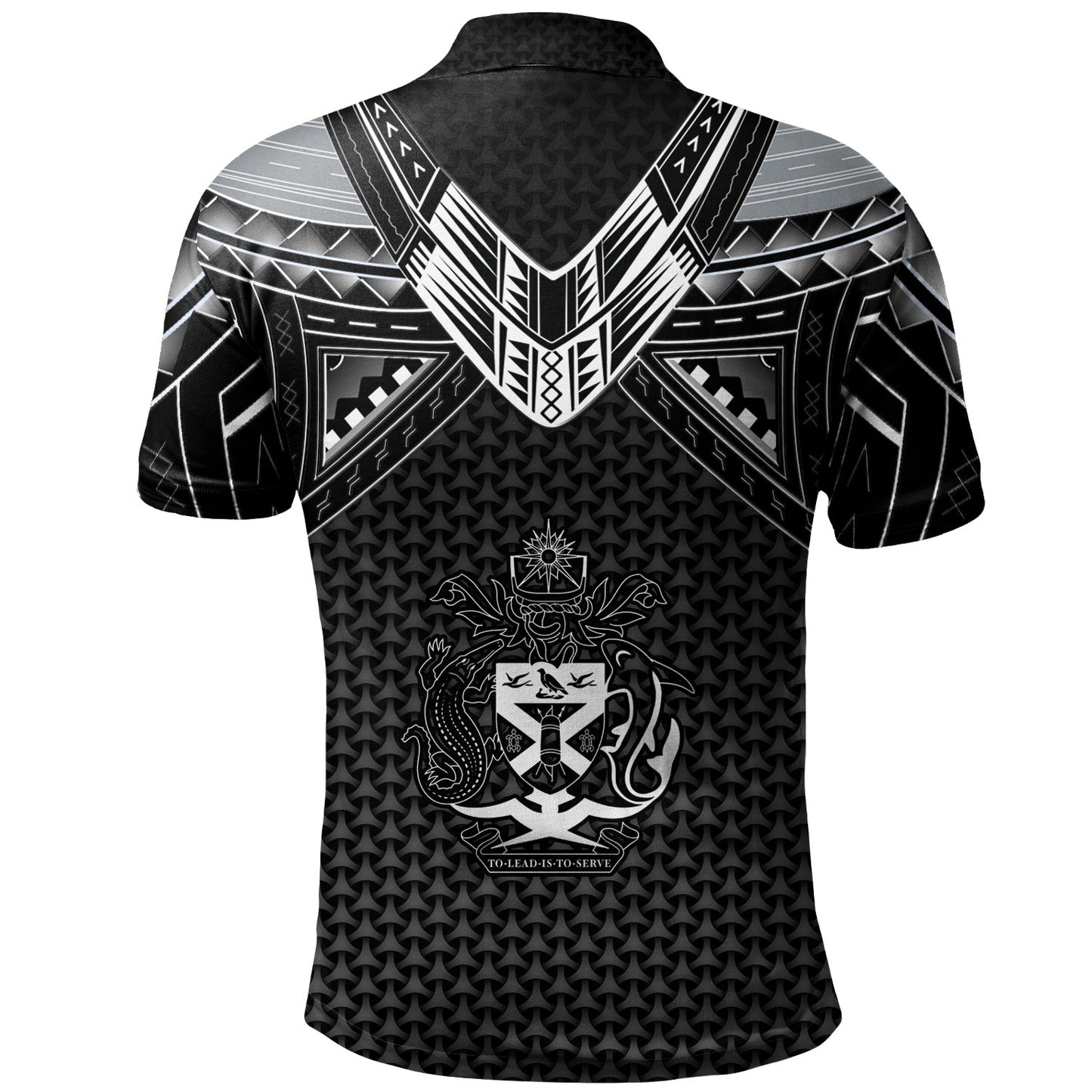 Solomon Islands Custom Personalised Polo Shirt Polynesian Tribal Tattoo