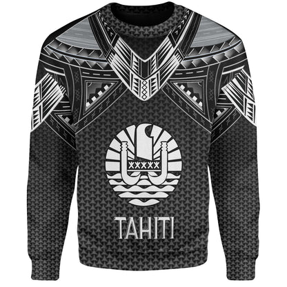 Tahiti Custom Personalised Sweatshirt Polynesian Tribal Tattoo