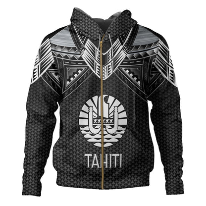 Tahiti Custom Personalised Hoodie Polynesian Tribal Tattoo