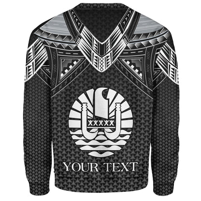 Tahiti Custom Personalised Sweatshirt Polynesian Tribal Tattoo