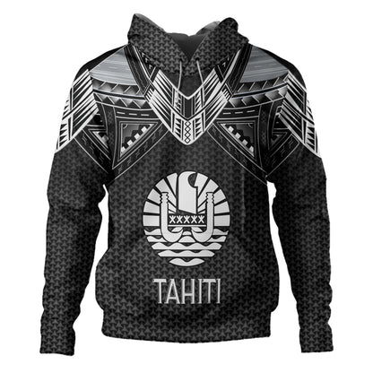 Tahiti Custom Personalised Hoodie Polynesian Tribal Tattoo