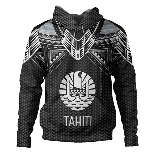 Tahiti Custom Personalised Hoodie Polynesian Tribal Tattoo