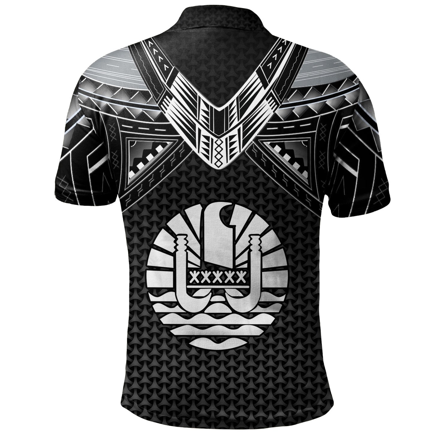 Tahiti Custom Personalised Polo Shirt Polynesian Tribal Tattoo