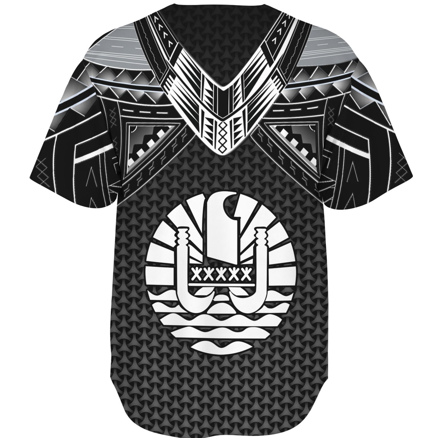 Tahiti Custom Personalised Baseball Shirt Polynesian Tribal Tattoo