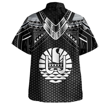 Gambier Islands Custom Personalised Hawaiian Shirt Polynesian Tribal Tattoo