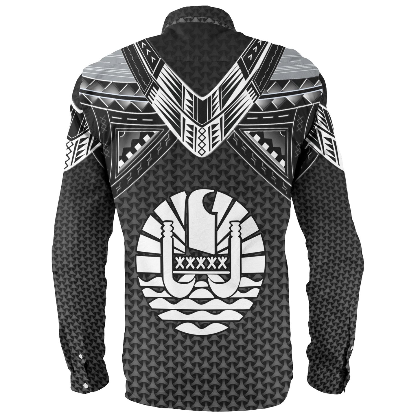 Tahiti Custom Personalised Long Sleeve Shirt Polynesian Tribal Tattoo