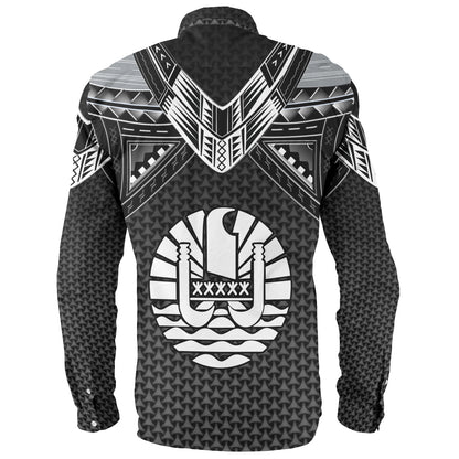Tahiti Custom Personalised Long Sleeve Shirt Polynesian Tribal Tattoo