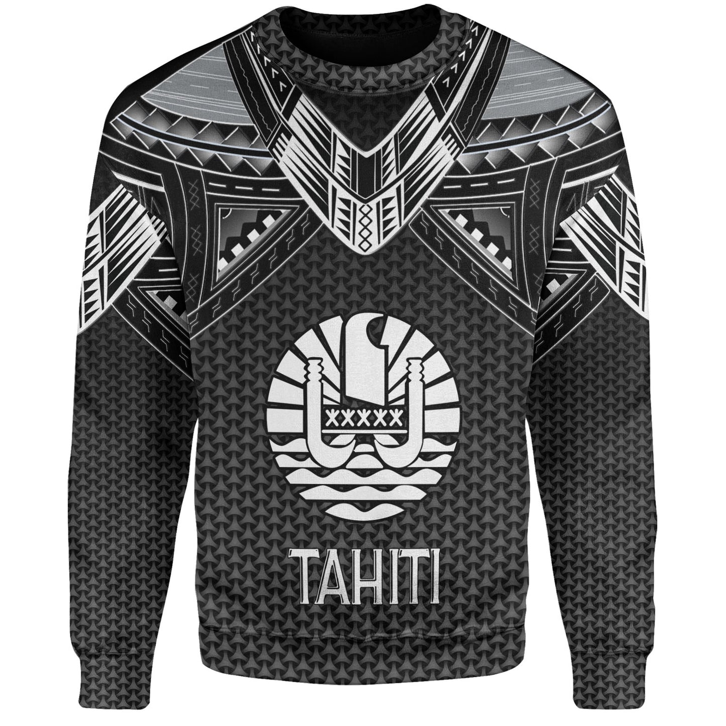 Tahiti Custom Personalised Sweatshirt Polynesian Tribal Tattoo