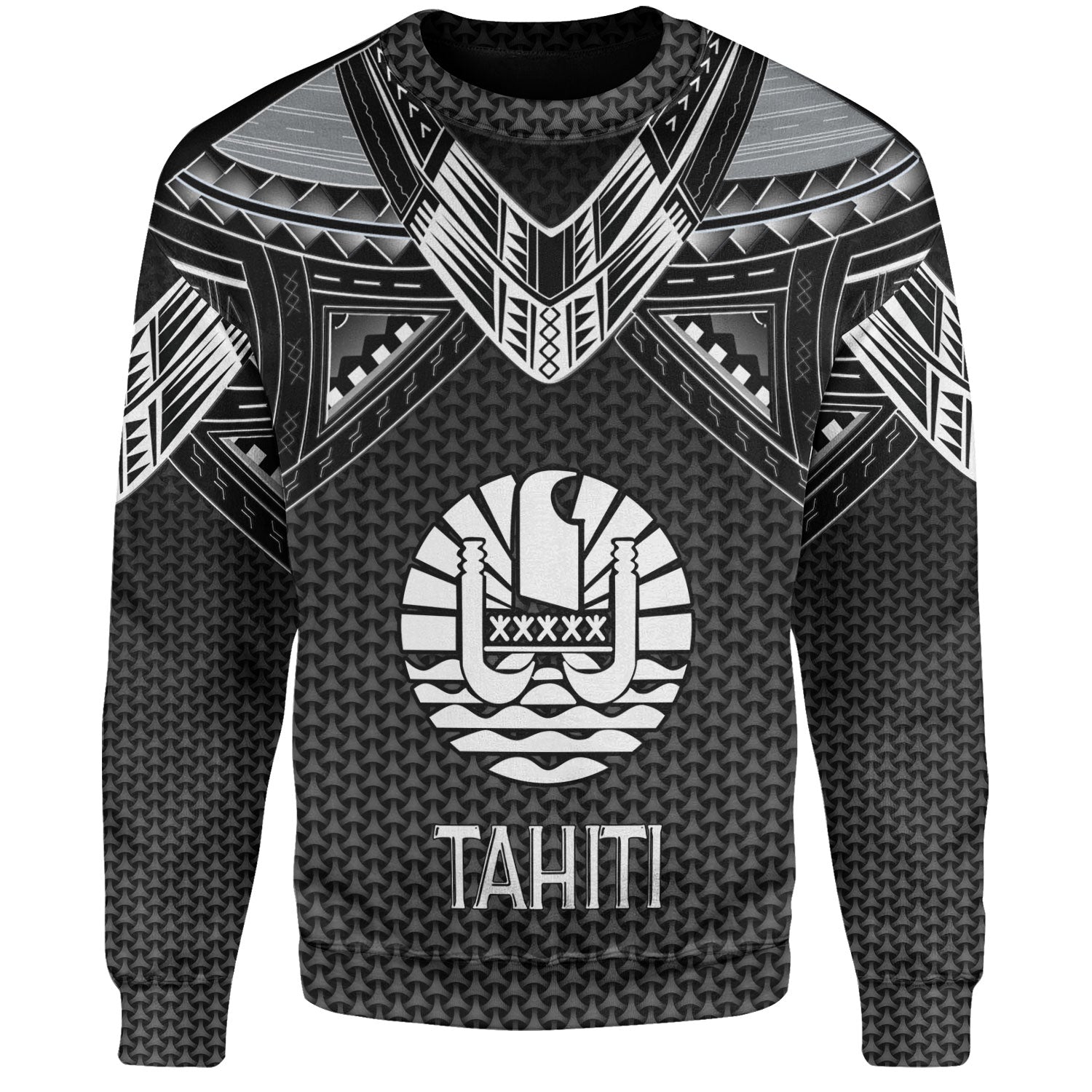 Tahiti Custom Personalised Sweatshirt Polynesian Tribal Tattoo