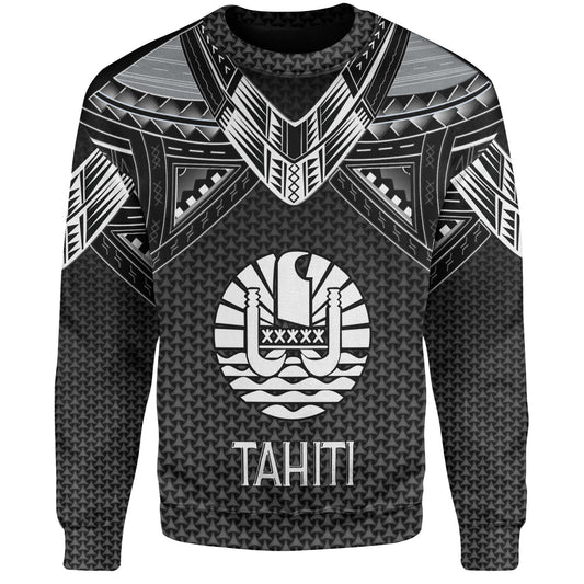 Tahiti Custom Personalised Sweatshirt Polynesian Tribal Tattoo