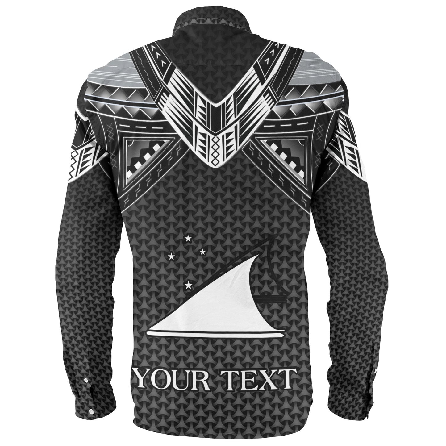 Tokelau Custom Personalised Long Sleeve Shirt Polynesian Tribal Tattoo