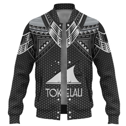 Tokelau Custom Personalised Baseball Jacket Polynesian Tribal Tattoo