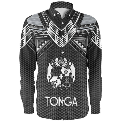 Tonga Custom Personalised Long Sleeve Shirt Polynesian Tribal Tattoo