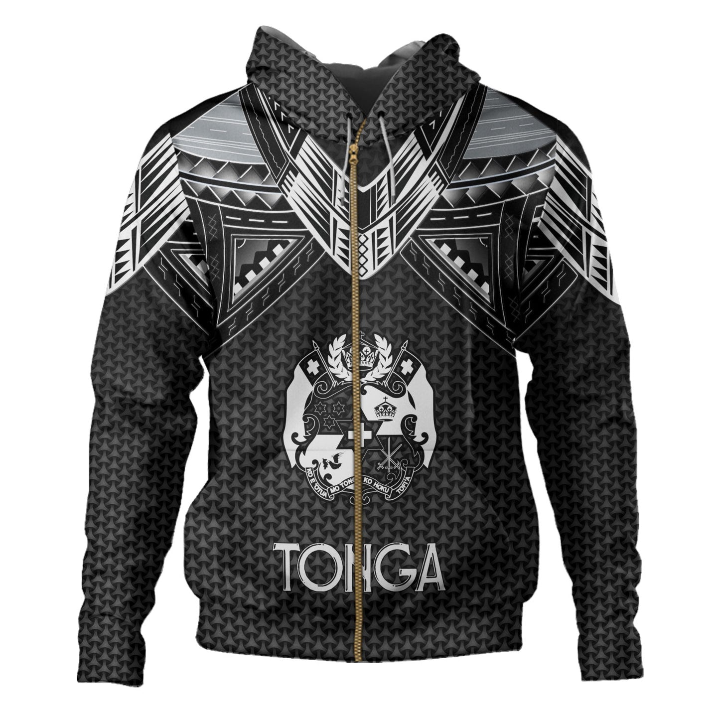 Tonga Custom Personalised Hoodie Polynesian Tribal Tattoo