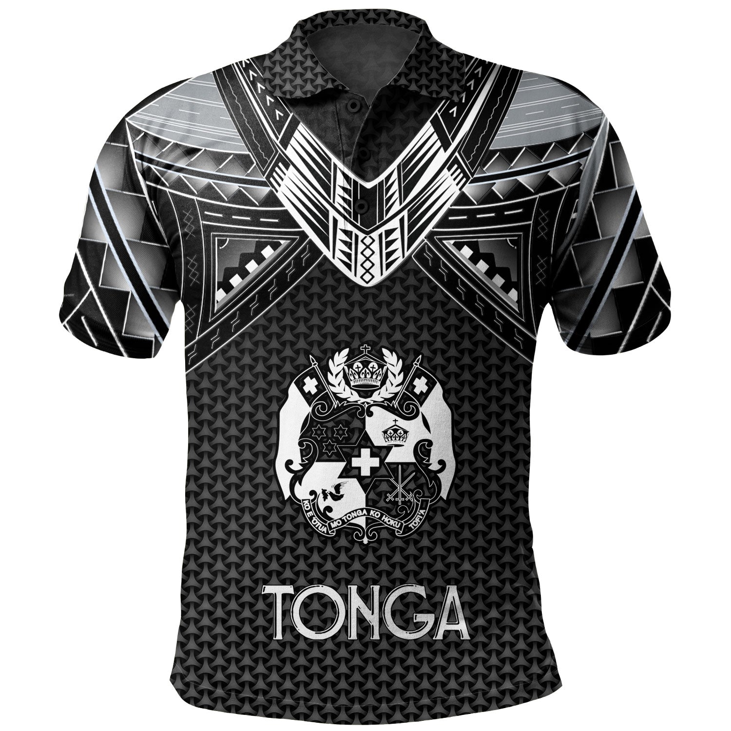 Tonga Custom Personalised Polo Shirt Polynesian Tribal Tattoo