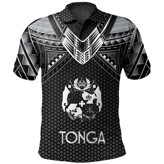 Tonga Custom Personalised Polo Shirt Polynesian Tribal Tattoo
