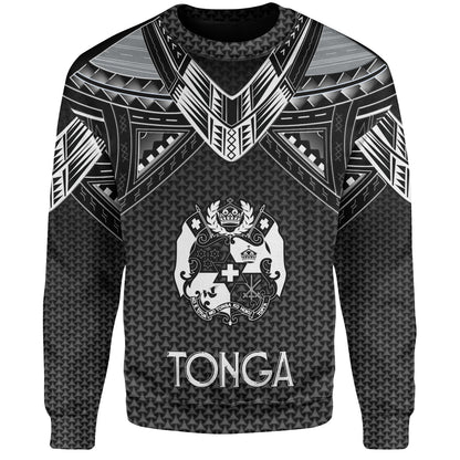 Tonga Custom Personalised Sweatshirt Polynesian Tribal Tattoo