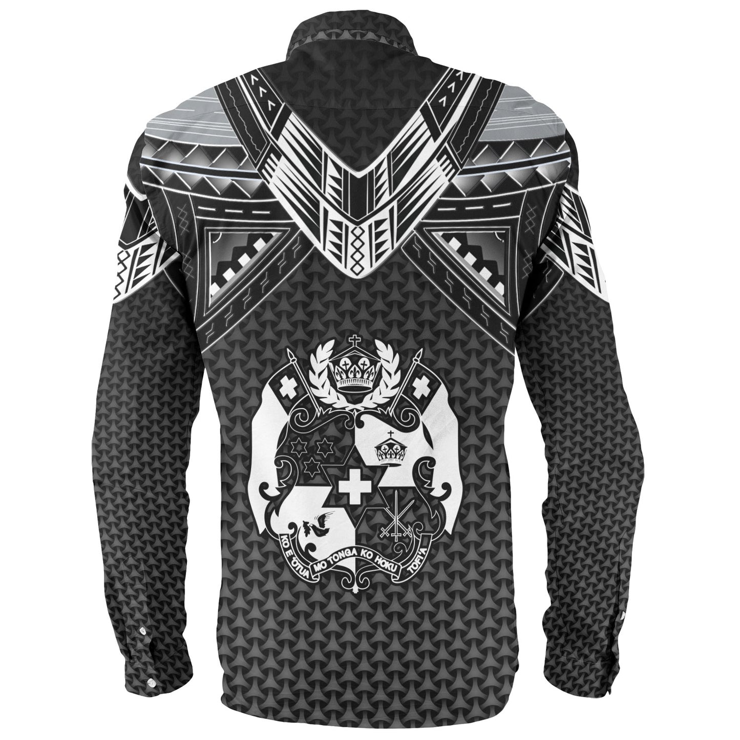Tonga Custom Personalised Long Sleeve Shirt Polynesian Tribal Tattoo