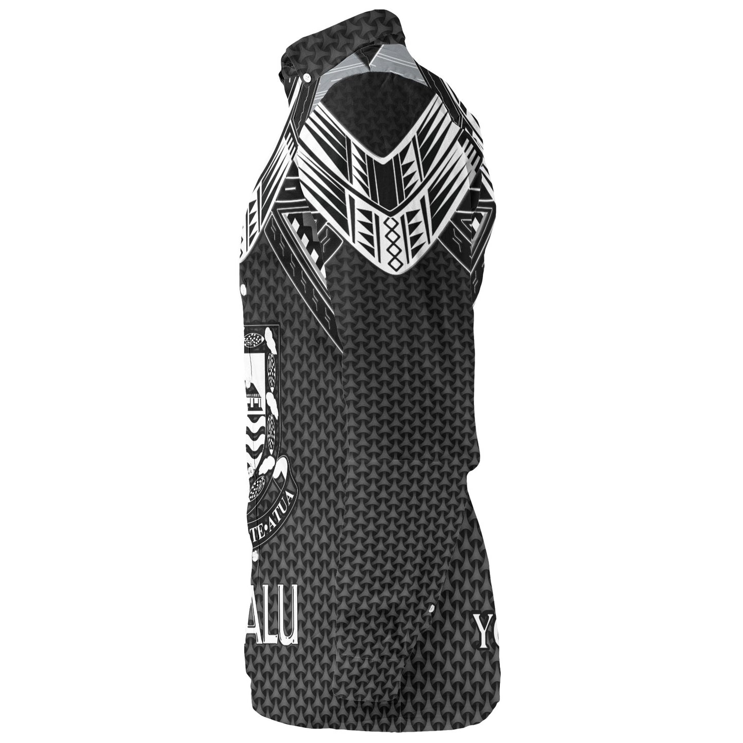 Tuvalu Custom Personalised Long Sleeve Shirt Polynesian Tribal Tattoo