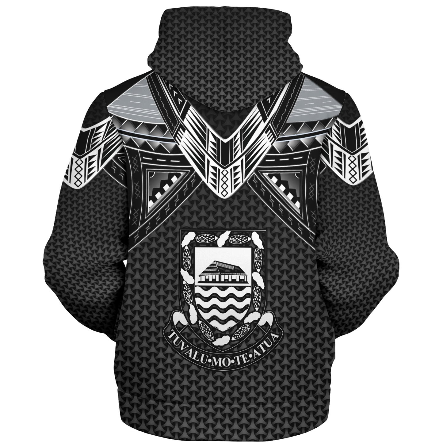 Tuvalu Custom Personalised Sherpa Hoodie Polynesian Tribal Tattoo