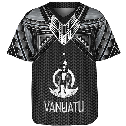Vanuatu Custom Personalised Baseball Shirt Polynesian Tribal Tattoo