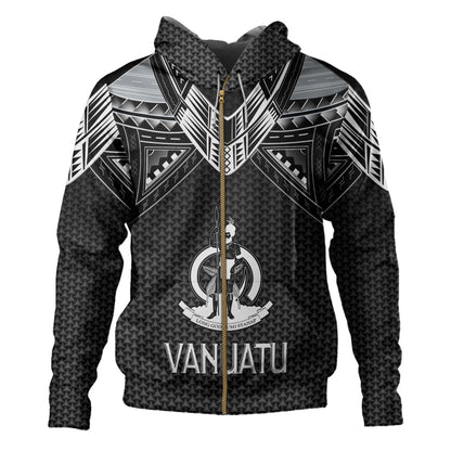 Vanuatu Custom Personalised Hoodie Polynesian Tribal Tattoo