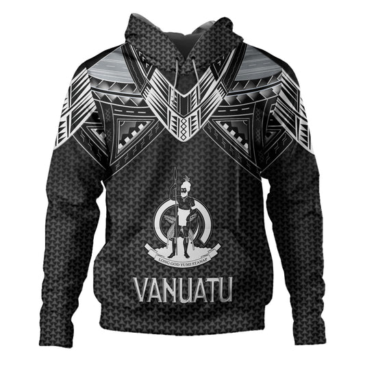 Vanuatu Custom Personalised Hoodie Polynesian Tribal Tattoo