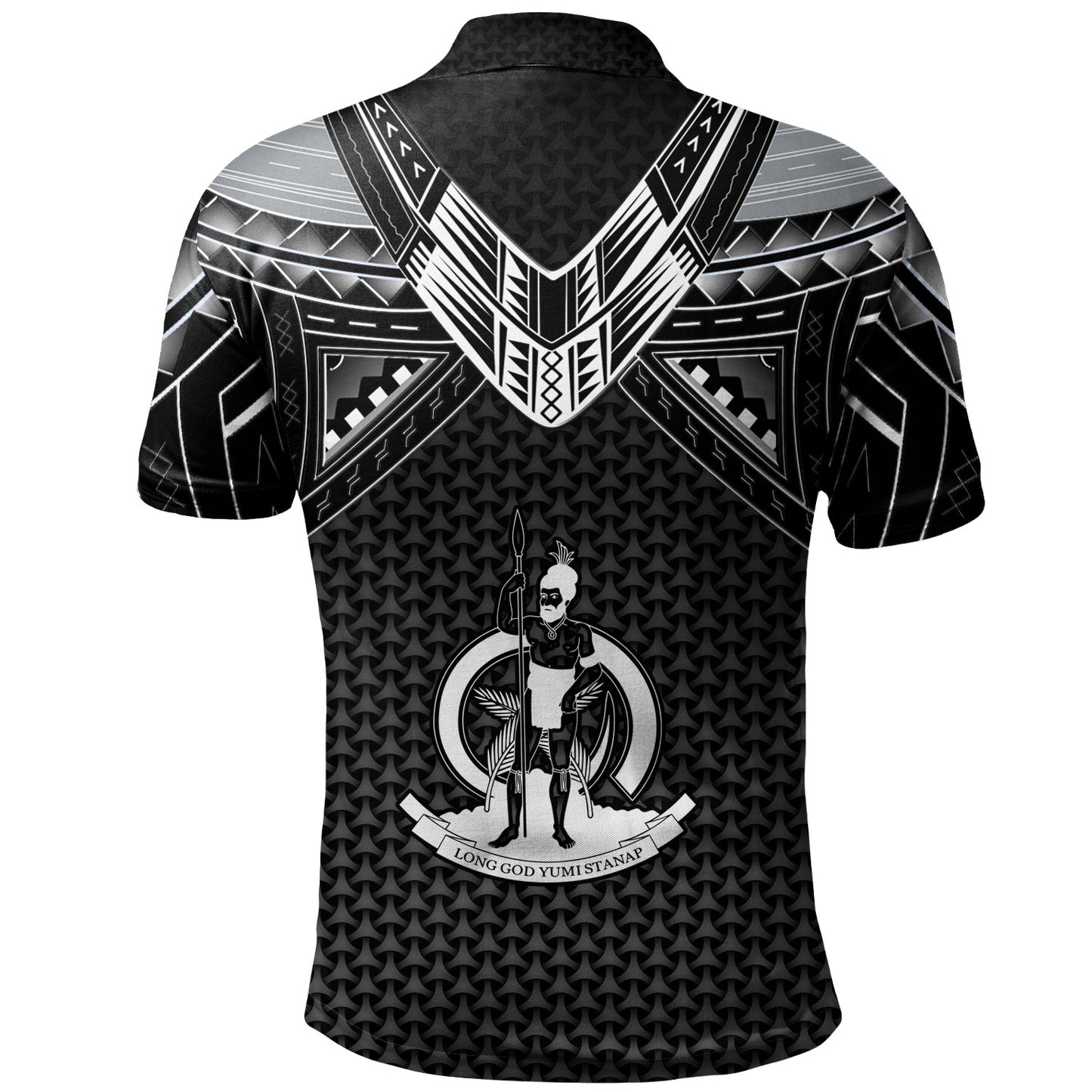 Vanuatu Custom Personalised Polo Shirt Polynesian Tribal Tattoo