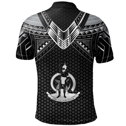 Vanuatu Custom Personalised Polo Shirt Polynesian Tribal Tattoo