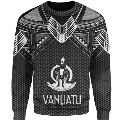 Vanuatu Custom Personalised Sweatshirt Polynesian Tribal Tattoo