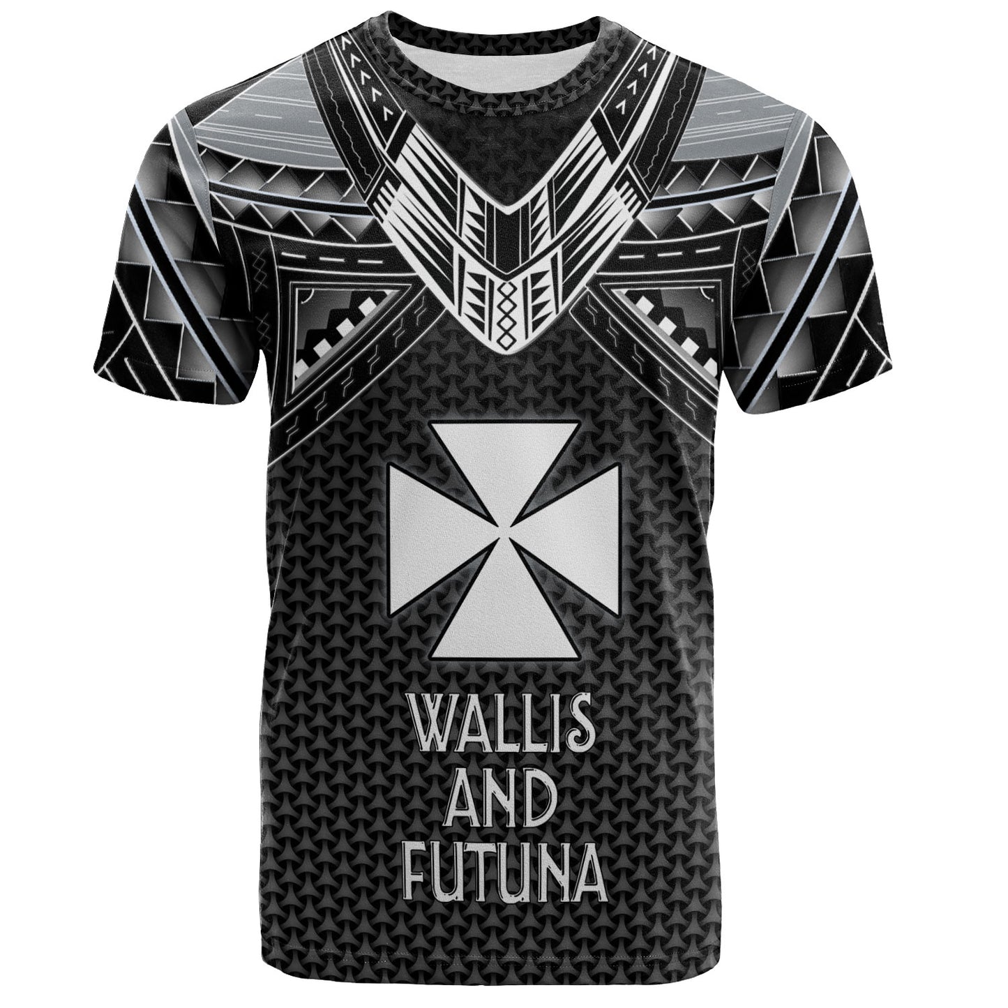 Wallis And Futuna Custom Personalised T-Shirt Polynesian Tribal Tattoo