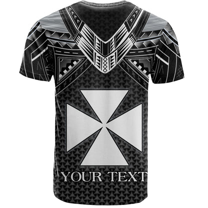 Wallis And Futuna Custom Personalised T-Shirt Polynesian Tribal Tattoo