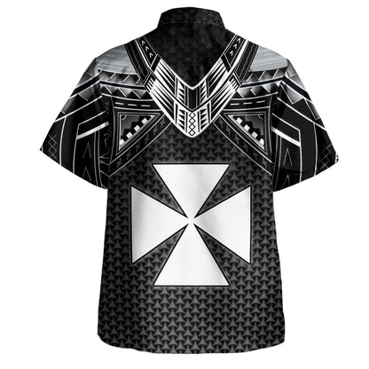 Wallis And Futuna Custom Personalised Hawaiian Shirt Polynesian Tribal Tattoo